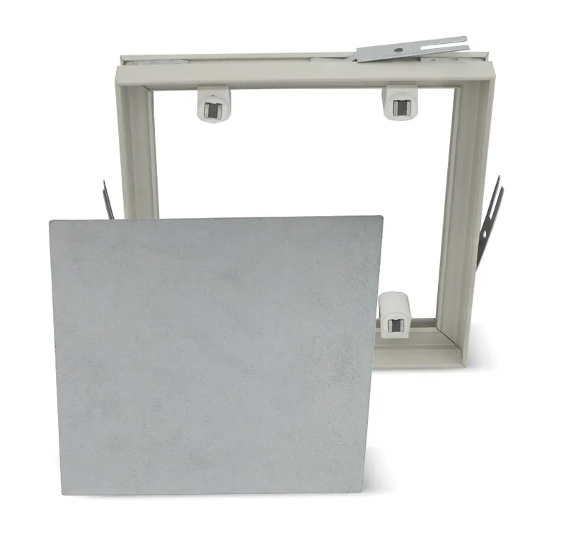 PVC Fliesenrahmen magnetisch grau 156 x 156 mm 0