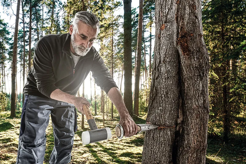 SUPERCRAFT-Schonhammer D=40 mm, mit bruchsicherem Stahlrohrstiel und ergonomisch geformtem, rutschsicherem Griff 5
