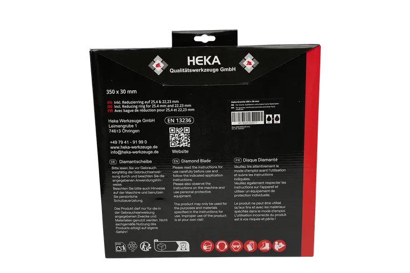 DTS Heka-Granite, 350 mm, 30 mm inkl. Reduzierring 30 zu 25 & 25 zu 22,2 3