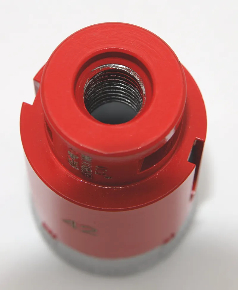 Diamantbohrkrone 42 mm rot metallic M14 Aufnahme 3