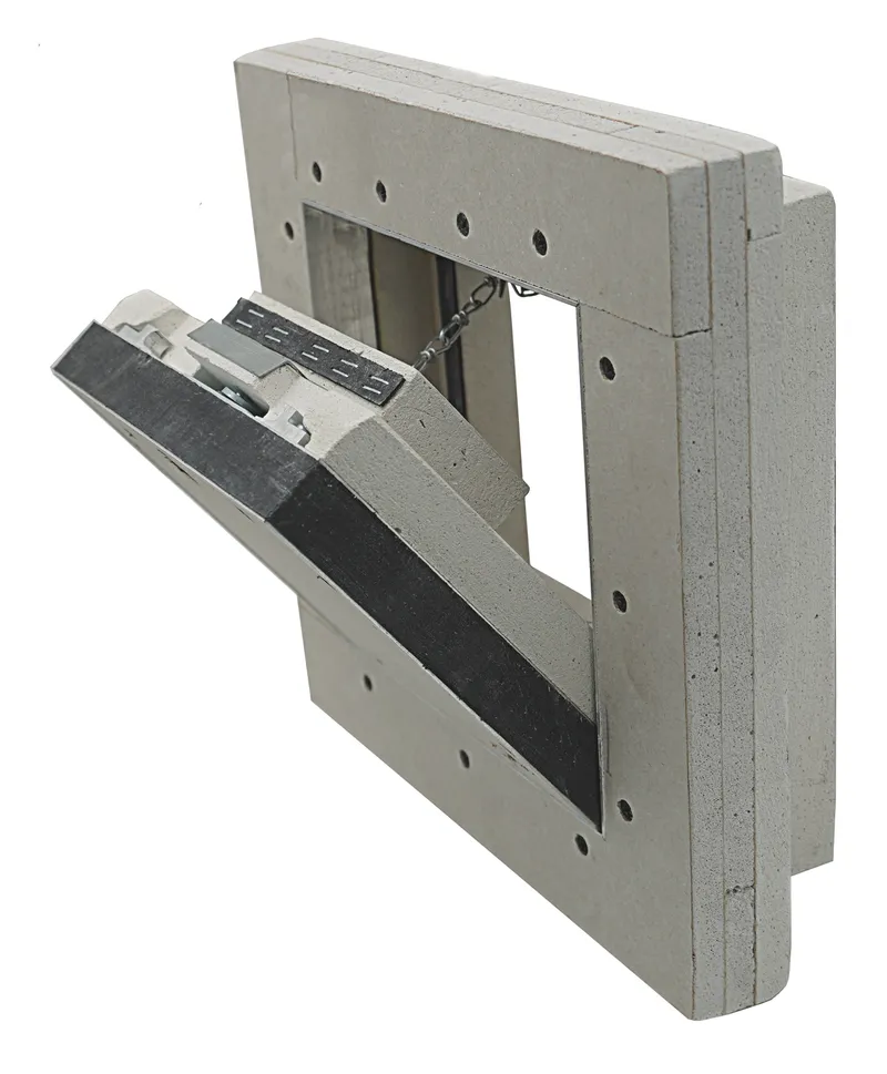 Revisionsklappe 500 x 500 mm GK=30 F60 für Wand, Vierkantverschluss 0