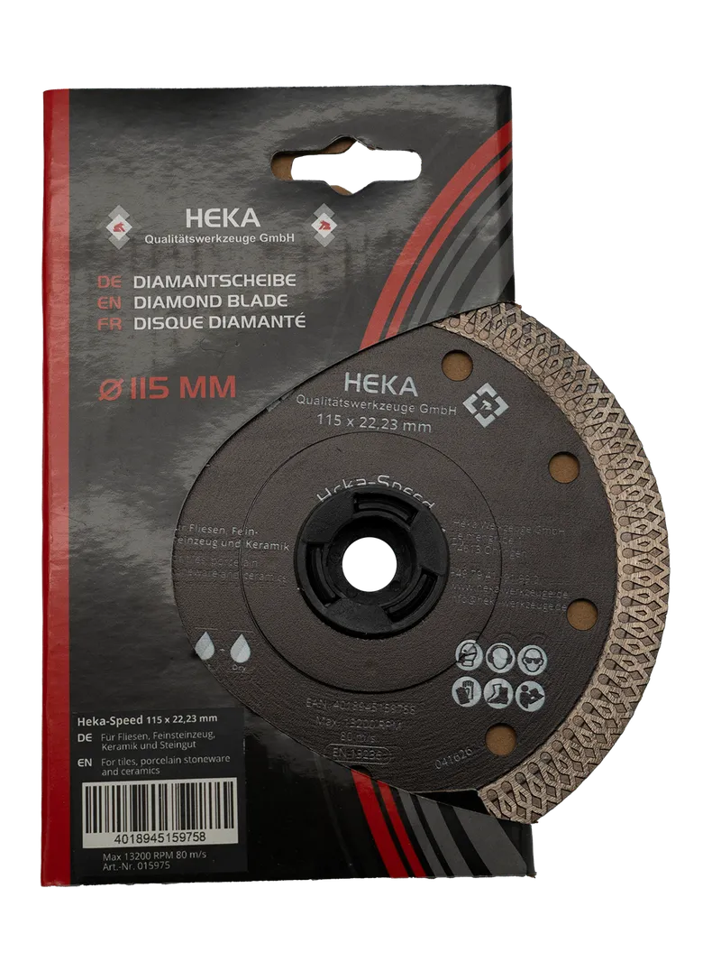Diamant-Trennscheibe Heka-Speed 115/22,2 mm Feinsteinzeug Super schwarz 2