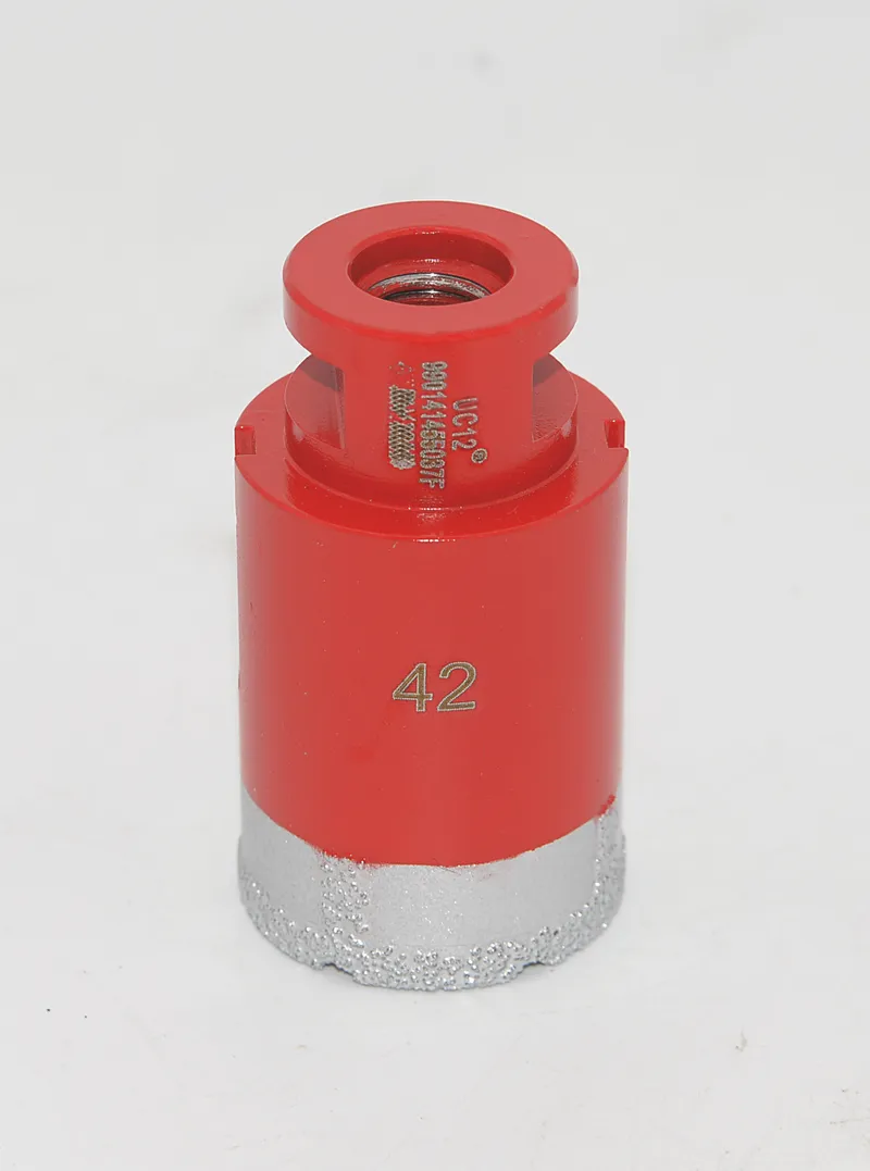 Diamantbohrkrone 42 mm rot metallic M14 Aufnahme 1