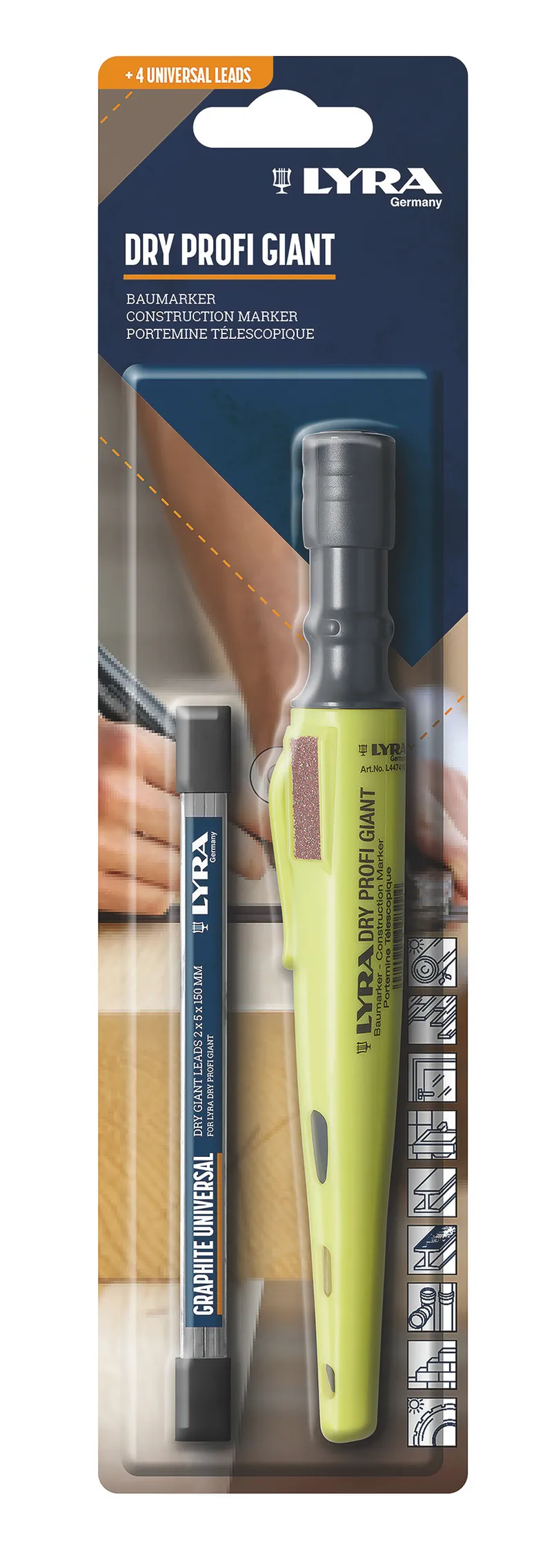 Lyra DRY Profi Giant Tieflochm.graphit 1