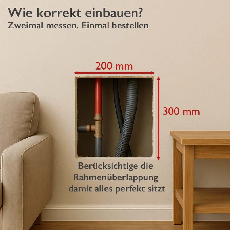 Revisionstüre 200 x 300 weiß grundiert 6