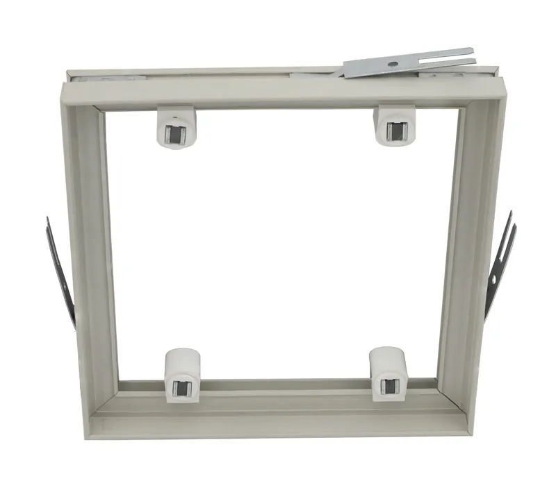 PVC Fliesenrahmen magnetisch grau 606 x 606 mm 1