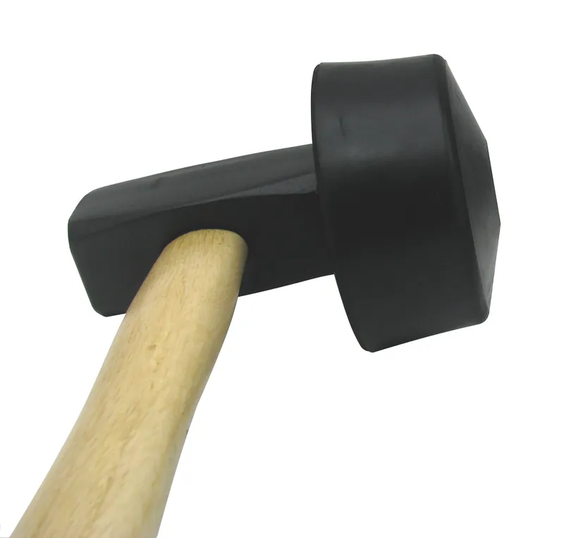 Plattenlegerhammer rund mit Stiel 1
