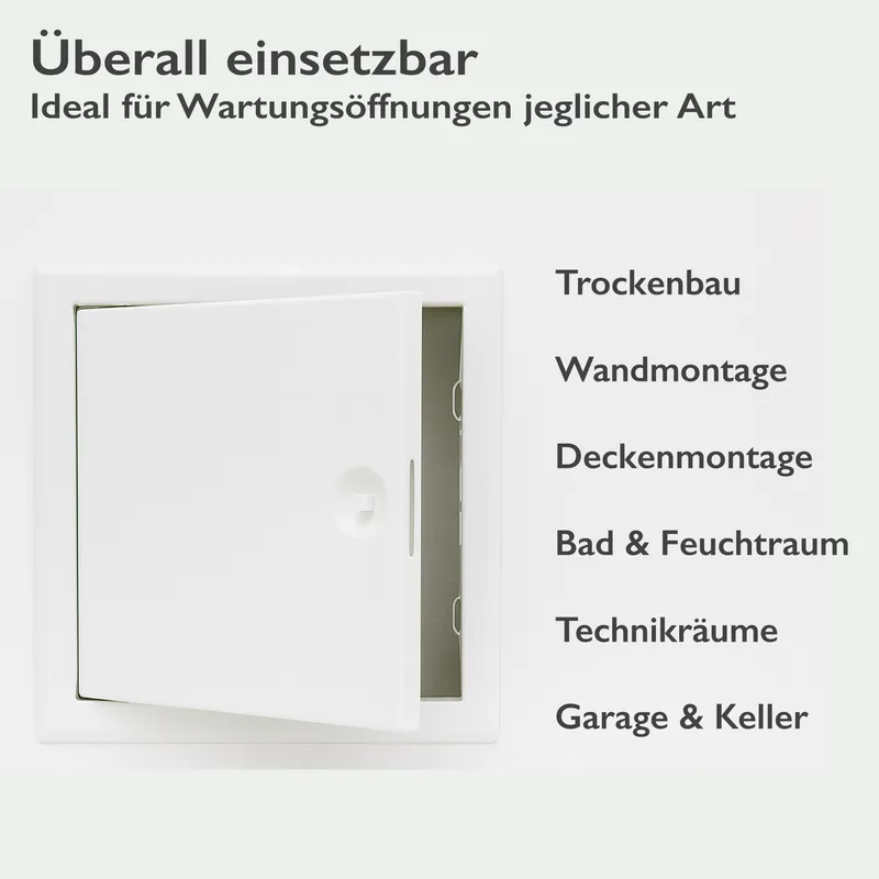 Revisionstüre 600 x 600 weiß grundiert 5