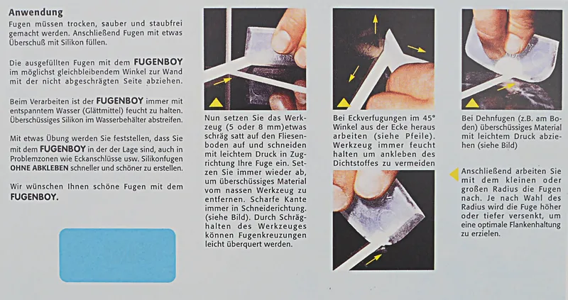 Fugenboy Profi-Koffer (alle Fugenwerkzeuge - Silikonentferner - Glättmittel) 3
