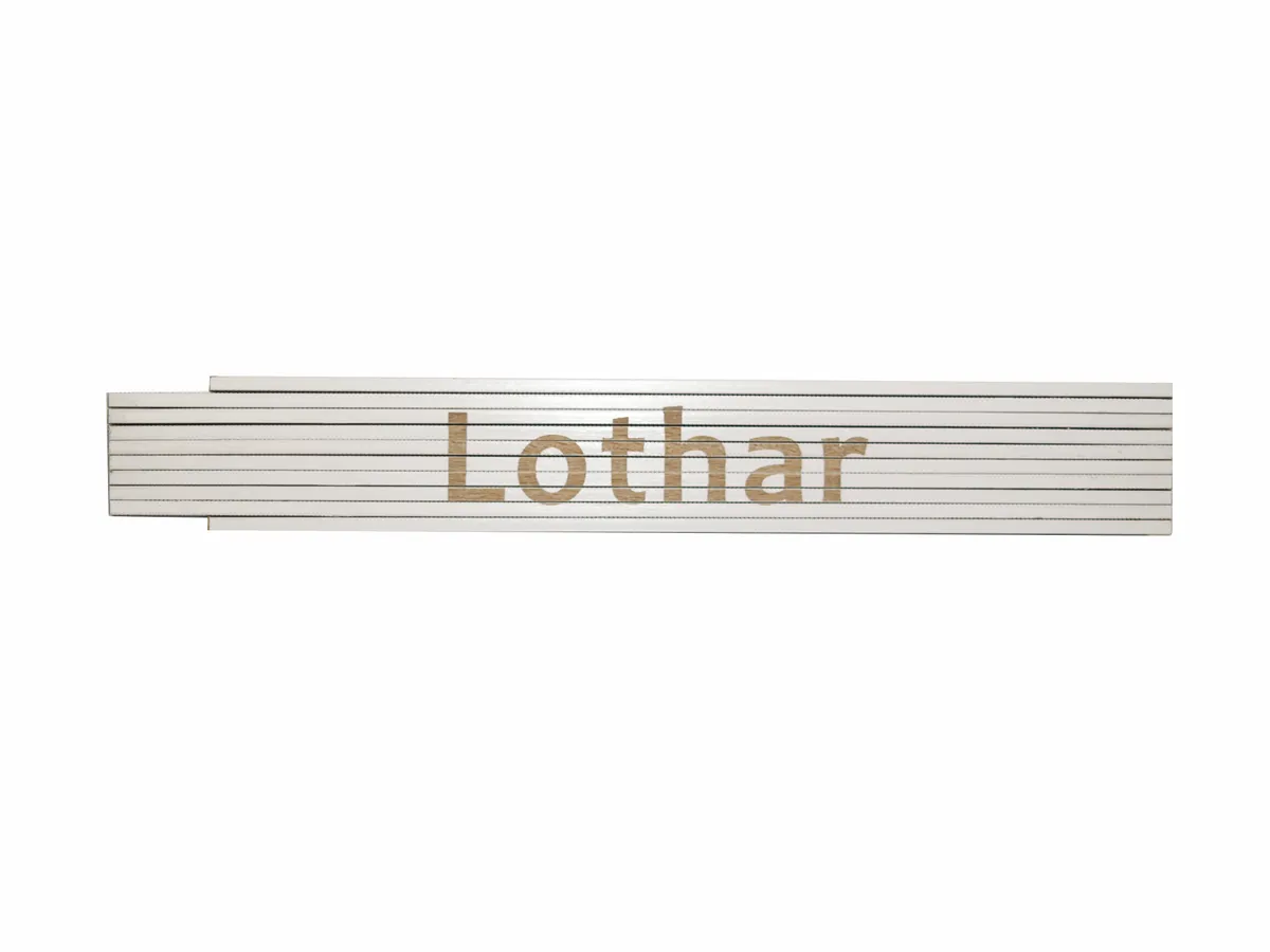 Meterstab weiß Lothar 0