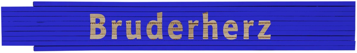Meterstab blau Bruderherz 0