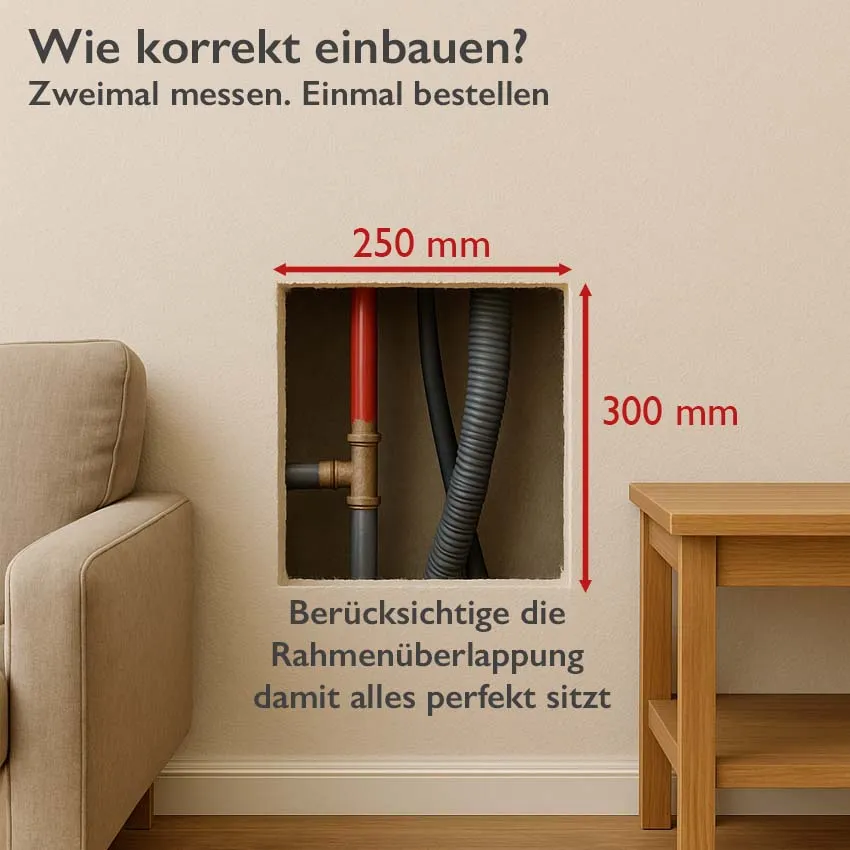 Revisionstüre 250 x 300 weiß grundiert 6