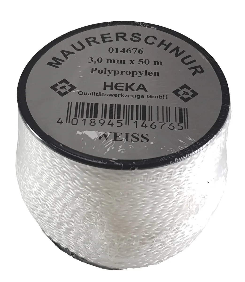 Fliesenlegerschnur weiß 3.0 mm x 50 m 0