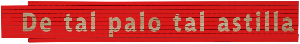 Meterstab rot De tal palo tal astilla 0
