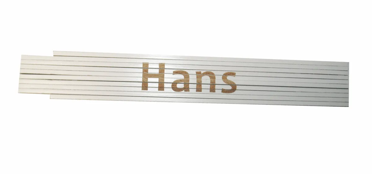 Meterstab weiß Hans 0
