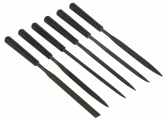 Nadelfeilenset 6-tlg. 150 mm mit ergo- nomischem Handgriff 0