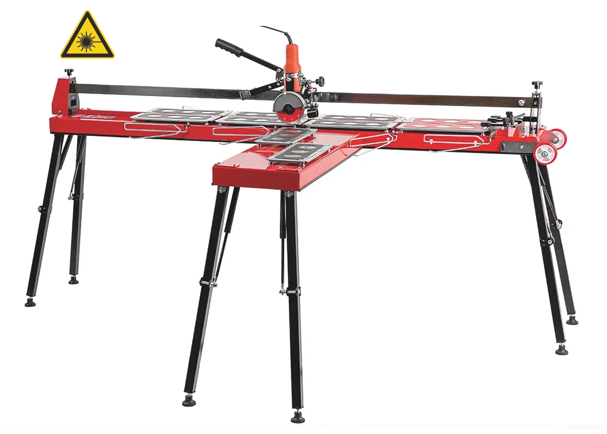 Elektrischer Fliesenschneider PowerCut 935 mm mit Beinen und Laser 0