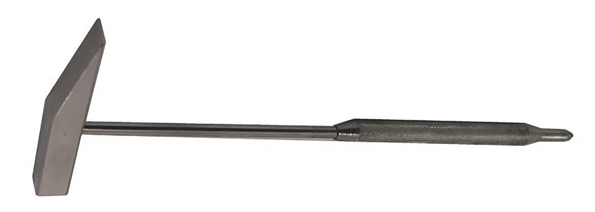 Fliesenhammer Metall flach 0
