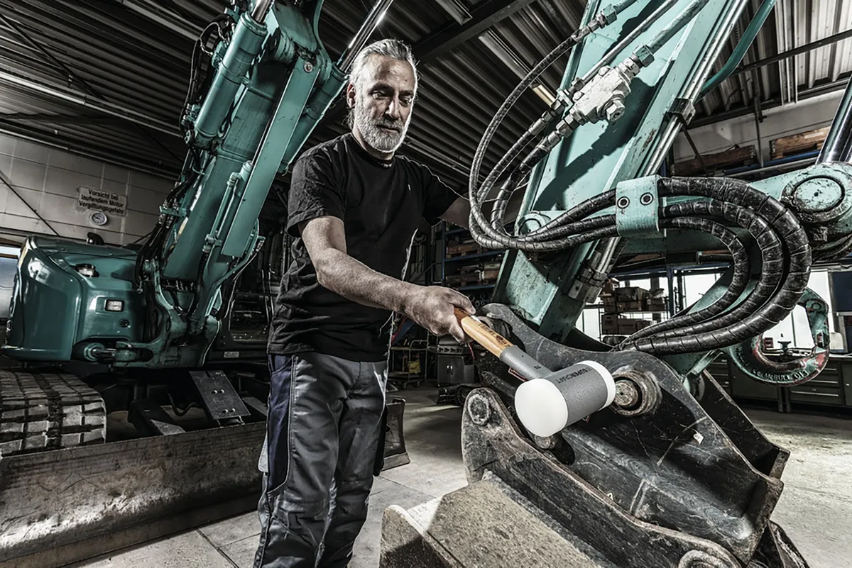 SUPERCRAFT-Schonhammer D=30 mm, mit schwingungsdämpfendem, ergonomisch geformtem und lackiertem Hickorystiel 2