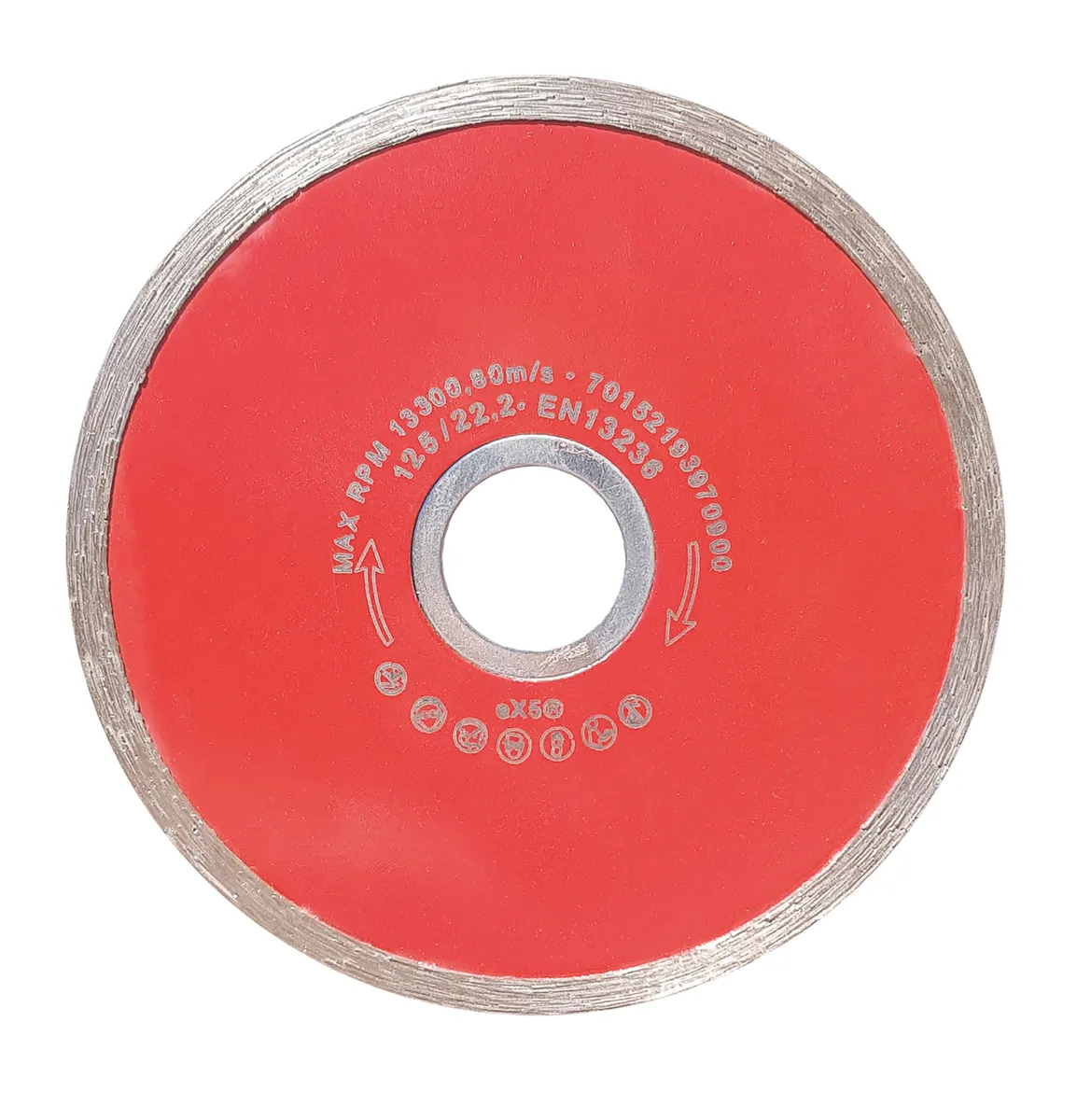 Diamant-Trennscheibe 125/22,2 mm Fliese rot 0