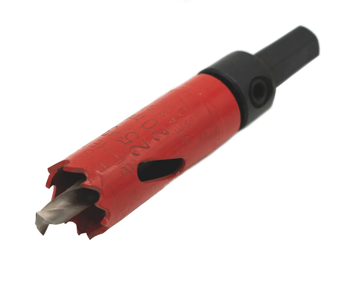Lochsäge 20.5 mm für Luftdüsen incl. Aufnahme 0