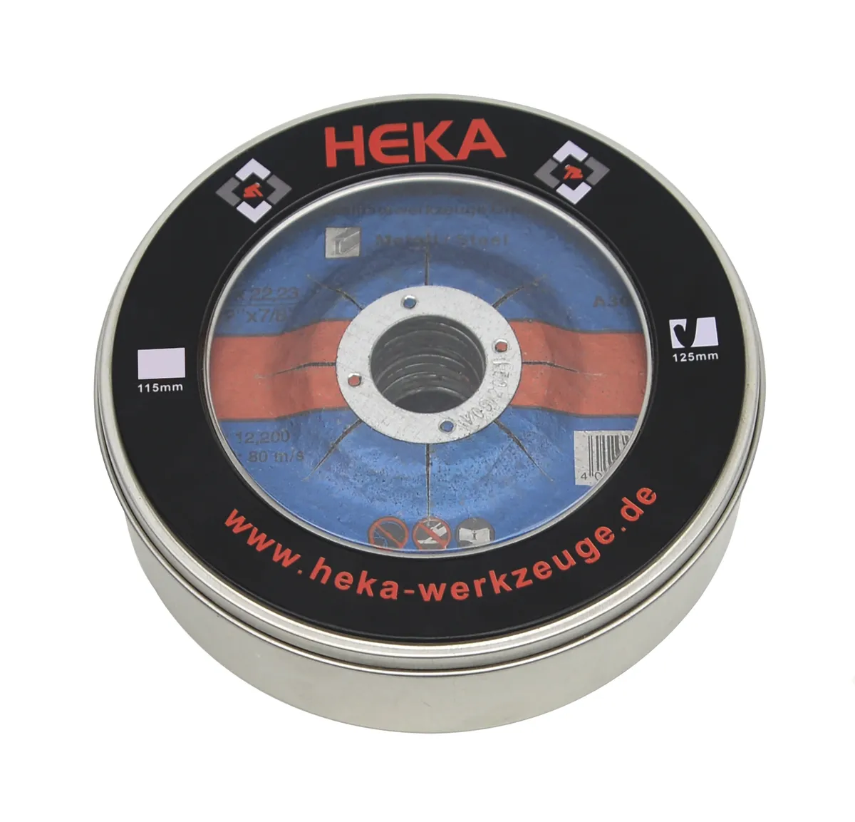 Trennscheibe Metall 125x2.5x22 (10 Stk.) in Metallbox 0