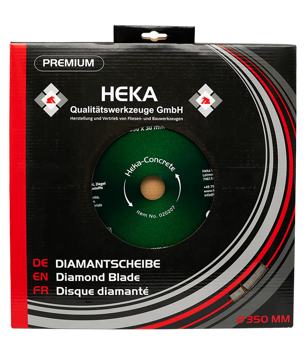 DTS Heka-Concrete, 350 mm, 30 mm inkl. Reduzierring 30 zu 25 & 25 zu 22,2 2