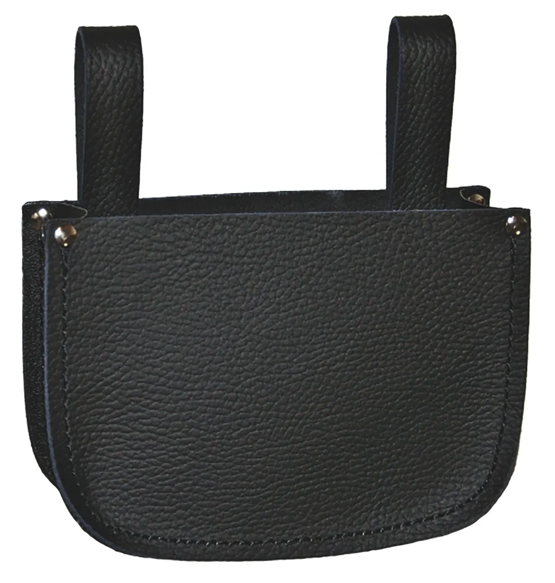 Rindleder Nageltasche schwarz 1-fach 0