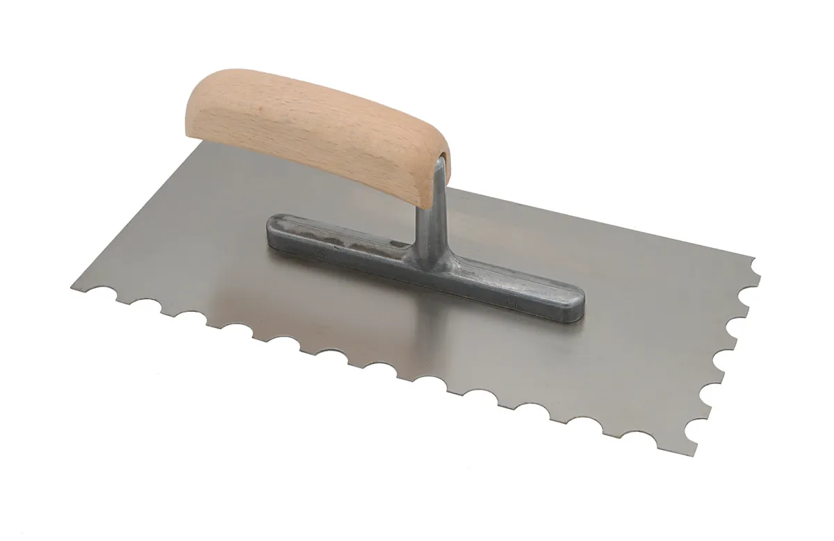 Glättekelle halbrund R10(H= 5.0) Stahl ZLB=10.0 mm/ZBB= 7.5 mm/ZLT= 5.0 mm 0