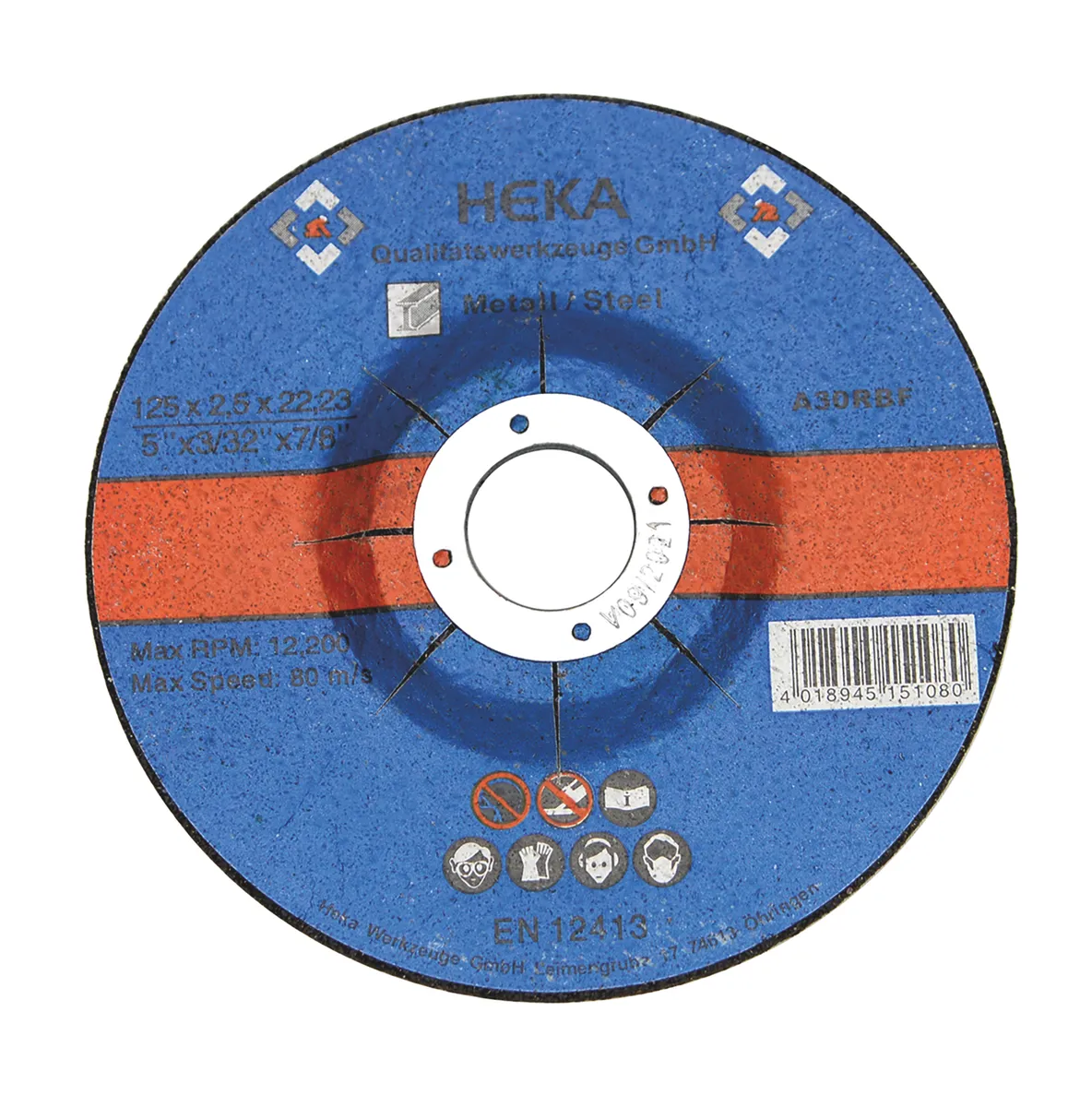 Trennscheibe Metall 125x2.5x22 (10 Stk.) in Metallbox 1