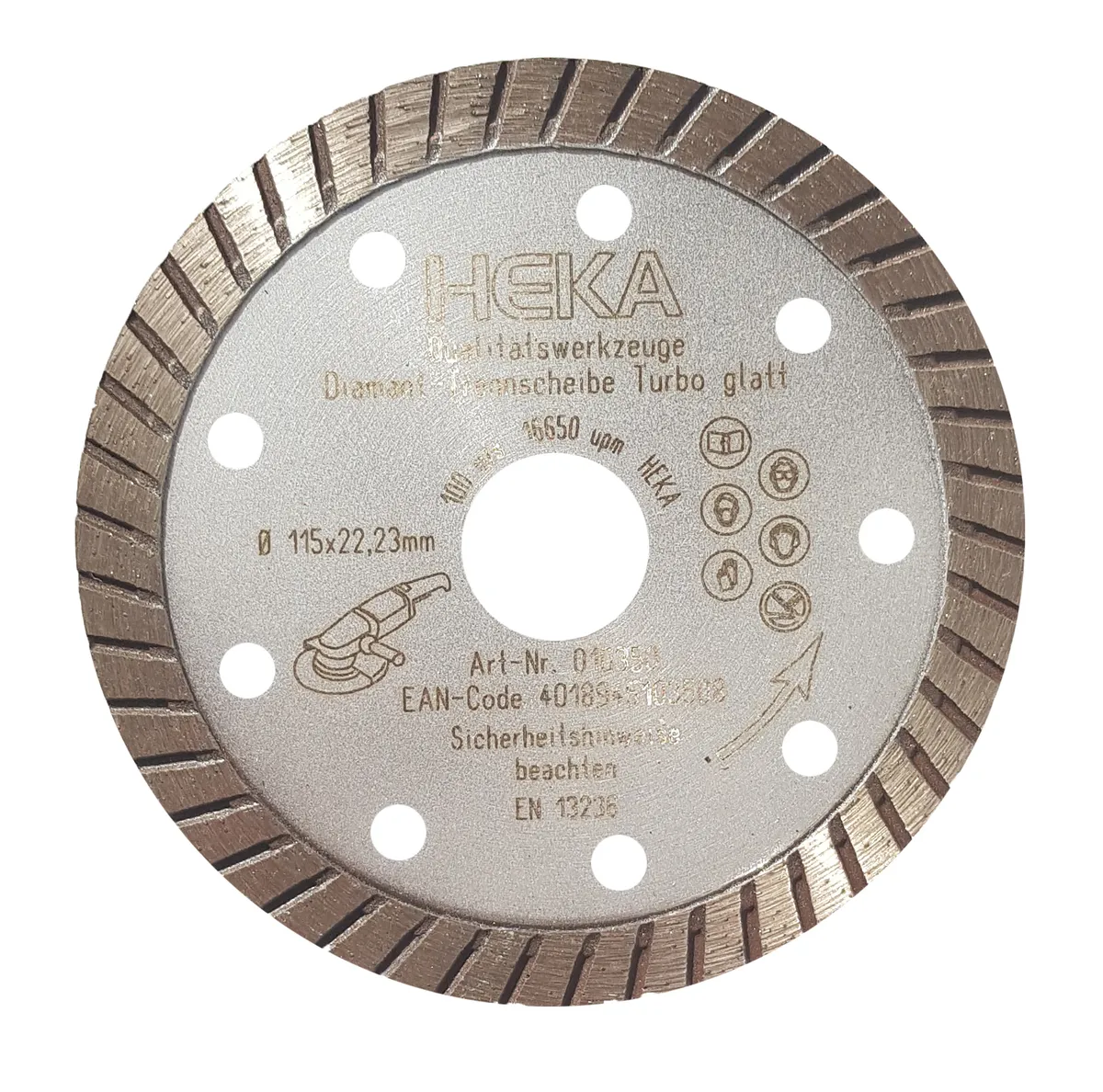 Diamantscheibe Turbo glatt 115 mm B:22,2 0