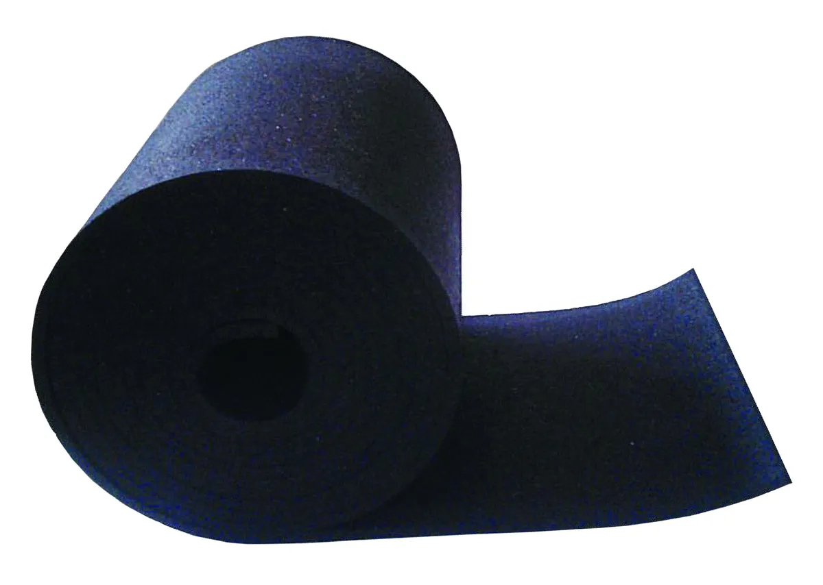 Antirutschmatte 0.25 x 5.0 m,aus Gummi, 8 mm stark 0