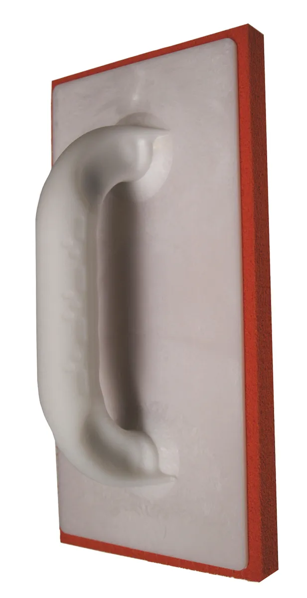 Glättbrett 24x12 cm Schwammgummi fein Kunststoffgriff weiß 0
