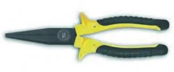 Flachzange 160 mm schwarz verchromt Softgriff 0