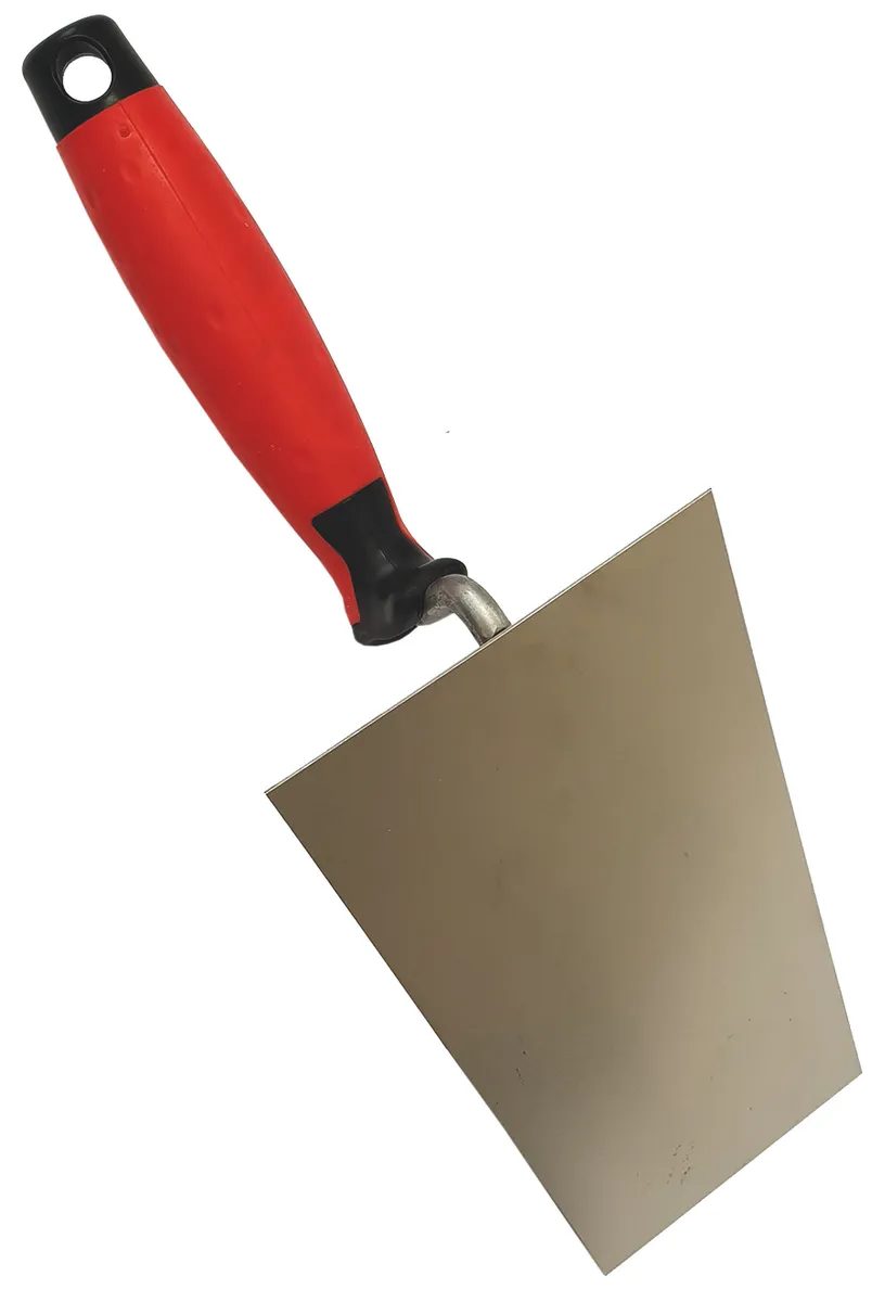 Maurerkelle 180 mm S-Form rostfrei mit Softgriff 1