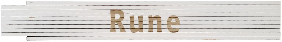Meterstab weiß Rune 0