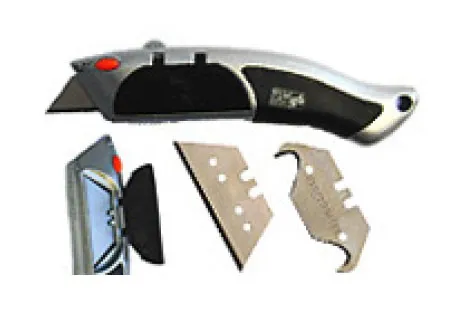 Automatikmesser "Alligator" incl. 10 Er- satzklingen Trapez 0