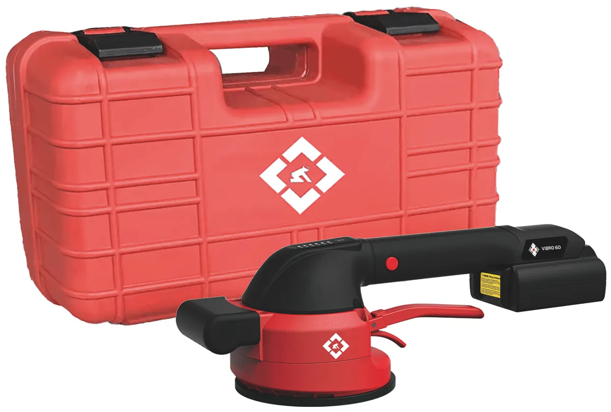 Fliesenrüttler Vibro 60 im Koffer mit Akku 0