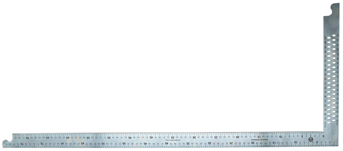 Zimmermannswinkel 800 mm mit Löchern 0