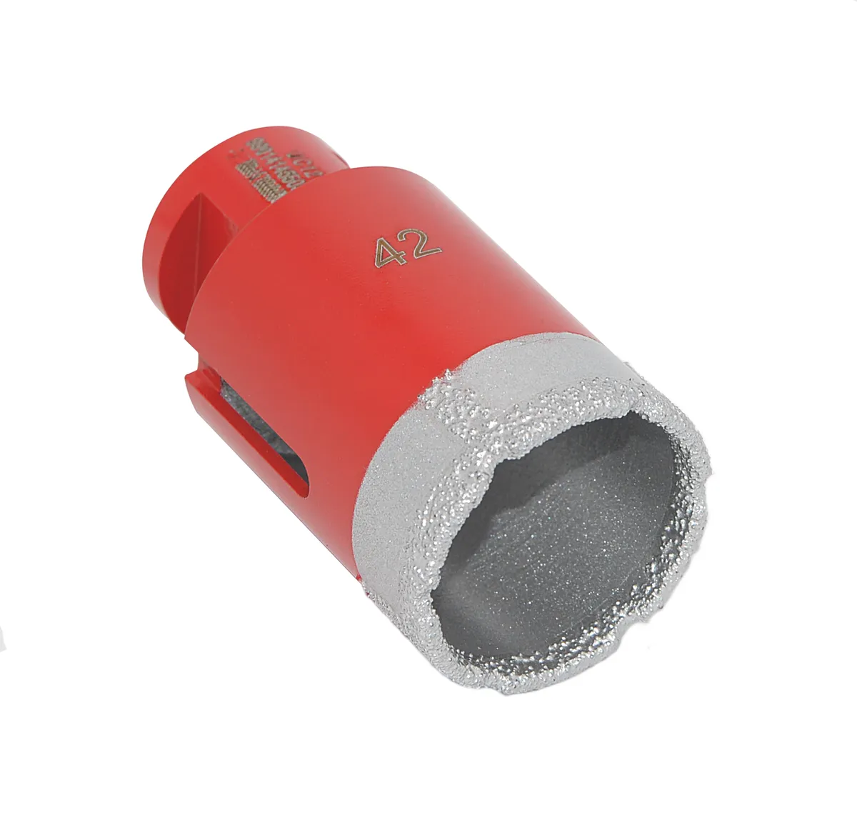 Diamantbohrkrone 42 mm rot metallic M14 Aufnahme 0