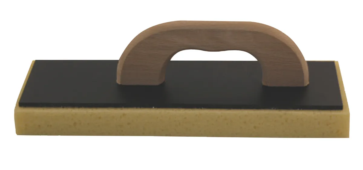 Glättbrett 14x28 Hydroschwamm gerastert Holzgriff 0