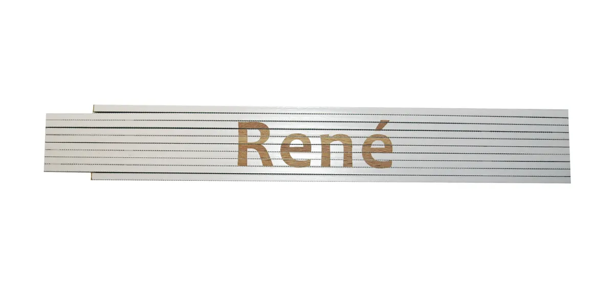 Meterstab weiß René 0