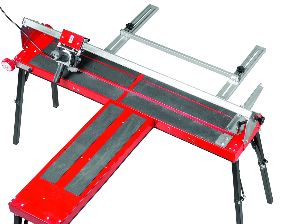 Elektrischer Fliesenschneider TitanCut 1600 mm mit Beine und Seitenanschlag 1