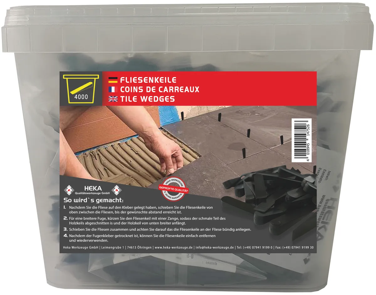 Fliesenkeile Kunststoff 4000 Stck.Box 0
