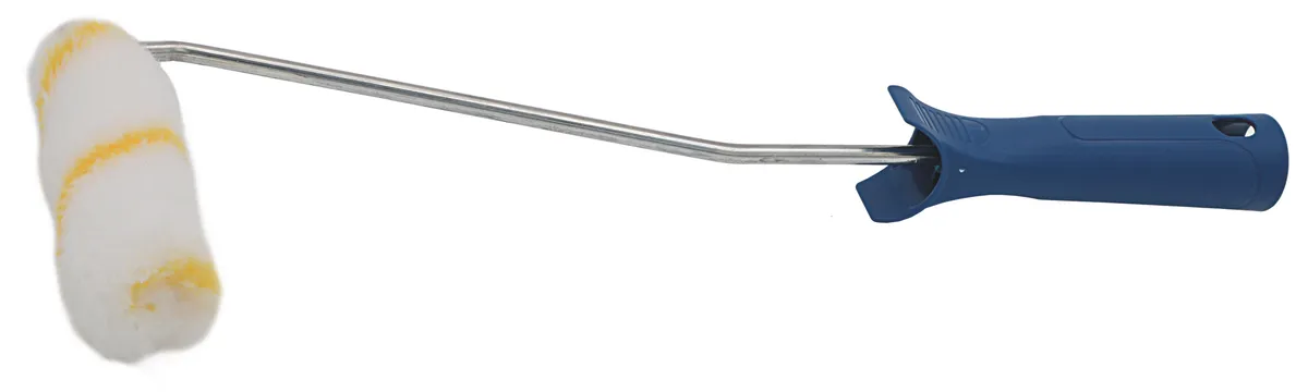 Farbroller 10 cm Polyacryl gewebt Gelbfaden mit Bügel 39 cm 0