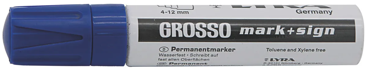 Permanentmarker 4-12 mm blau 0