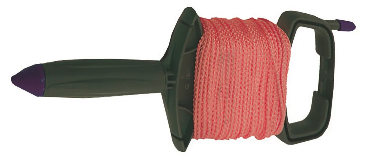 Richtschnur mit Steckstab Flechtschnur 2.5 mm x 50 m pink fluoreszierend 0
