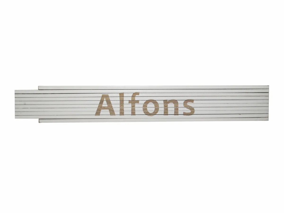 Meterstab weiß Alfons 0