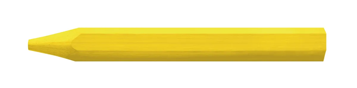 Signierkreide Ø 11 mm/110 mm gelb hexagonal ohne Papierummantelung 0