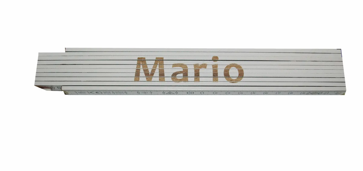 Meterstab weiß Mario 0